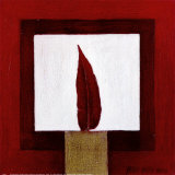 Red Feather Posters by Pascale Nesson
