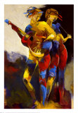 Artist Duet Poster by Len Abbott