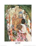 La mort et la vie (or) Affiches par Gustav Klimt