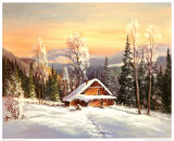 Siberian Winter Print by Helmut Glassl