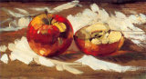 Two Red Apples Posters by Pascal Cessou