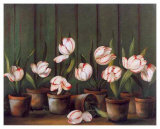 Tulipes Blanches Prints by Fabrice De Villeneuve