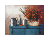 Flowers on Gramma's Sideboard II Prints by M. De Flaviis