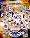 Patriots - 3 Time Super Bowl  Champions Composite Photo