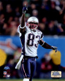 Deion Branch celebra la recepción de un pase de 17 yardas en la Super Bowl XXXIX Fotografía