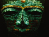 Teotihuacan Mosaic Sculpture Mask Photographie par Randy Faris