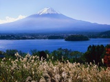Mount Fujiyama and Lake Kawaguchi Photographic Print