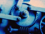 Gears and Threaded Screws Photographic Print by Lawrence Manning