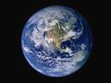 Earth from Space with Western Hemisphere Fotografie-Druck