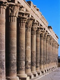 Philae Temple Colonnade, Temple of Isis Photographie par Ron Watts
