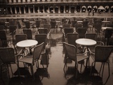 Empty Tables in Piazza San Marco Photographic Print by Jack Hollingsworth