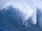 Surfer Riding Giant Wave Photographic Print by David Pu'u
