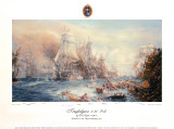 Battle of Trafalgar at 2:30 PM Giclee Print by William Lionel Wyllie