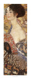 Lady with Fan Kunst af Gustav Klimt