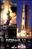 Raumfähre Apollo 11 beim Start Poster