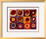 Farbstudie Quadrate Posters by Wassily Kandinsky