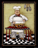 Chef removiendo Láminas por Dena Marie