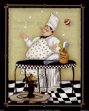 Chef haciendo malabares Arte por Dena Marie