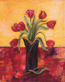 Red Tulips in Bloom Láminas por Marie Frederique Red Tulips in Bloom Láminas por Marie Frederique