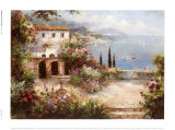Villa méditerranéenne Posters par Peter Bell
