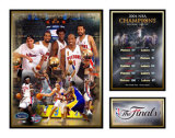 Momentos históricos de los Detroit Pistons Lámina con paspartú