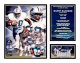 Momentos históricos de Barry Sanders Lámina con paspartú