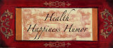 Words to Live By, Traditional: Health Plakater af Debbie DeWitt