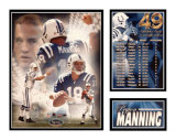Peyton Manning - 49 Touchdowns Tryk med passepartout
