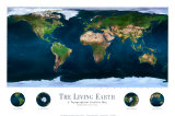 Photos de l'espace : la Terre vivante Affiche