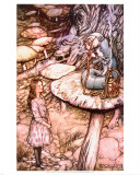 Conseil d'une chenille Posters par Arthur Rackham