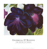 Schwarzlila Petunie, 1925 Kunstdruck von Georgia O'Keeffe