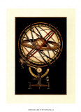 Globe on Black II Posters