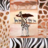 Animals of the Veldt: Giraffe Prints by Alfred Gockel