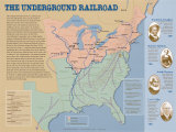 The Underground Railroad Map Affiches