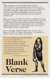 Poetry Forms - Blank Verse Pósters