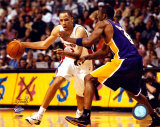 Tayshaun Prince y Kobe Bryant en la final de la NBA, 2004 Fotografía