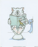 Chats de salle de bain V Affiches par A. Langston