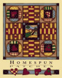 Homespun Patches Print by Robin Betterley