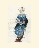 Bedouin Bleu (etude) Prints by Letestu 