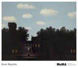 The Empire of Light II Plakat af Rene Magritte