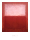 White over Red Print by Mark Rothko