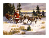 Santa's Favorite Team Posters by Tom Browning