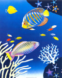 Tropical Triptych II Art by T. Klar
