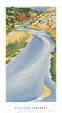 Rivière bleue Posters par Georgia O'Keeffe