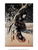 Winterimpressionen in einem Daimyo-Garten Kunstdrucke von Ando Hiroshige