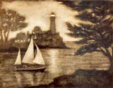 Lighthouse Lake Póster por Tina Chaden Lighthouse Lake Póster por Tina Chaden