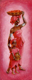 Woman with Basket I Posters by Wolfgang Otto