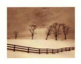 Escapada en la nieve con valla Láminas por Sarah Wagner-Raines