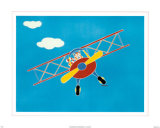 Cat in a Plane I Prints by Shelly Rasche