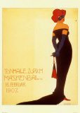 Tonhale Zurich Maskenbal, 1907 Poster